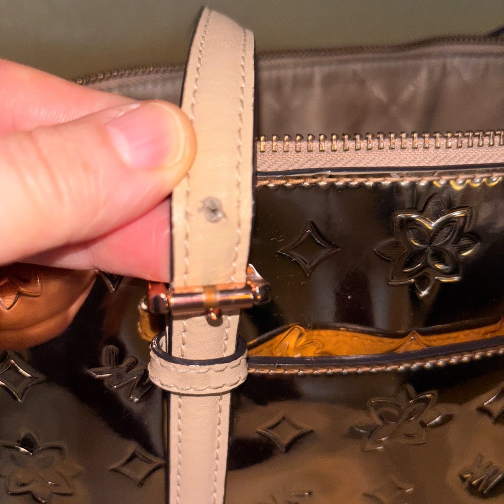 Rare Michael Kors Ciara Metallic Rose Gold Tote - Picture 6 of 12